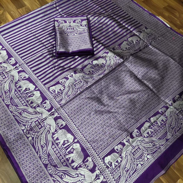 Purple_Woven_Banarasi_Silk_Saree_with_Saree_Cover